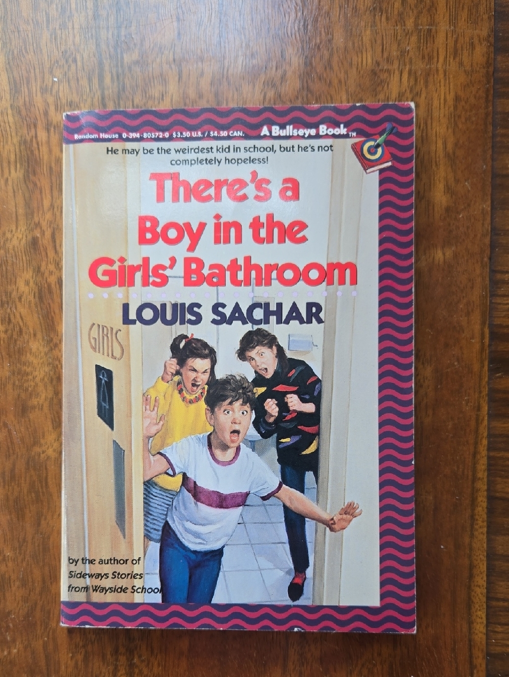 There's a Boy in the Girls' Bathroom by Louis Sachar - Illustrated Paperback